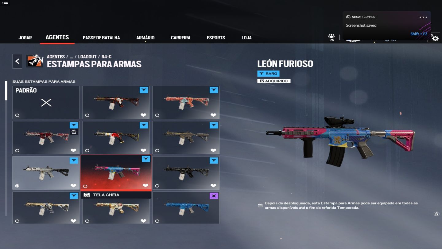 Conta Full Geleira e com Carbono de R6