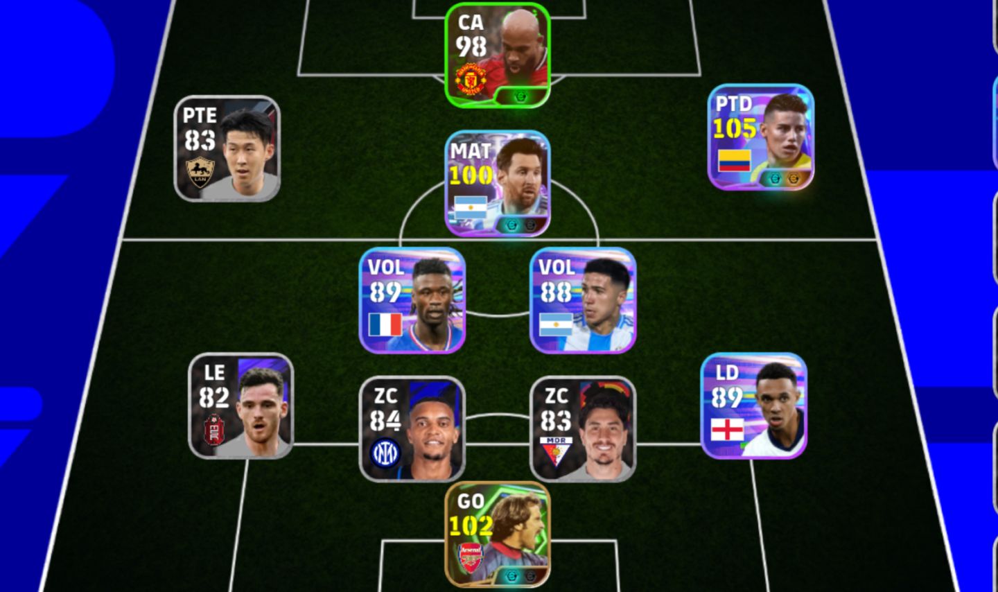 Conta com james Rodriguez blitz e David Seaman