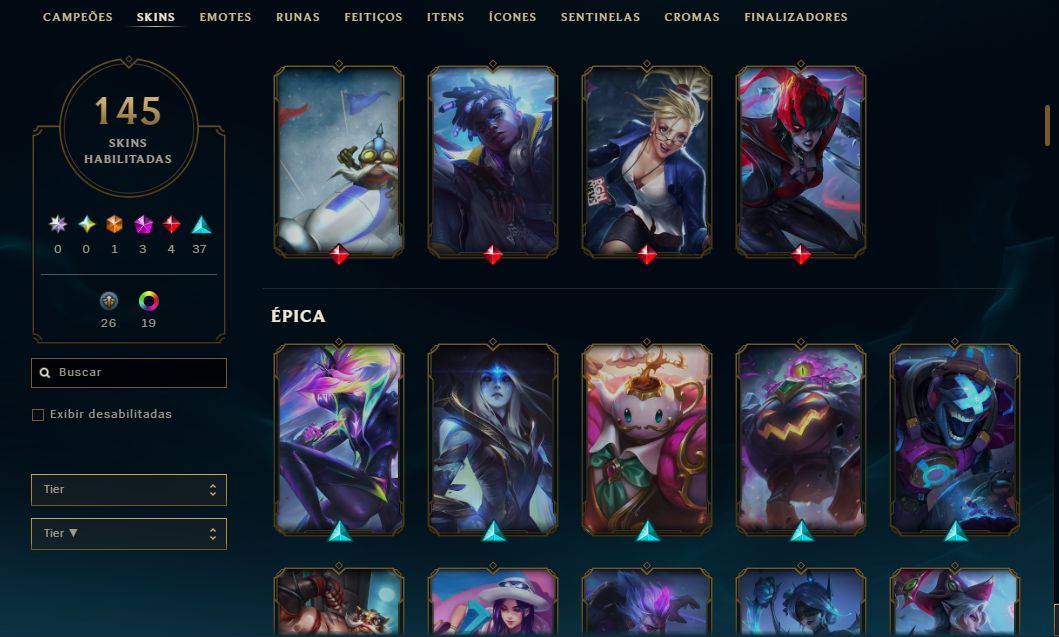 CONTA DE LOL 2012 / NOVA SKIN DO EKKO / 99 SKINS / FULL ACESSO