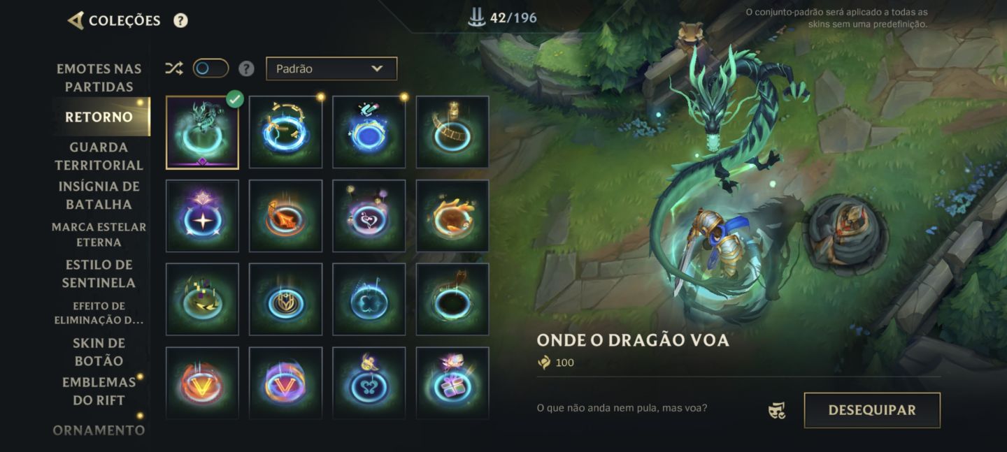 Conta de wild rift bem completa