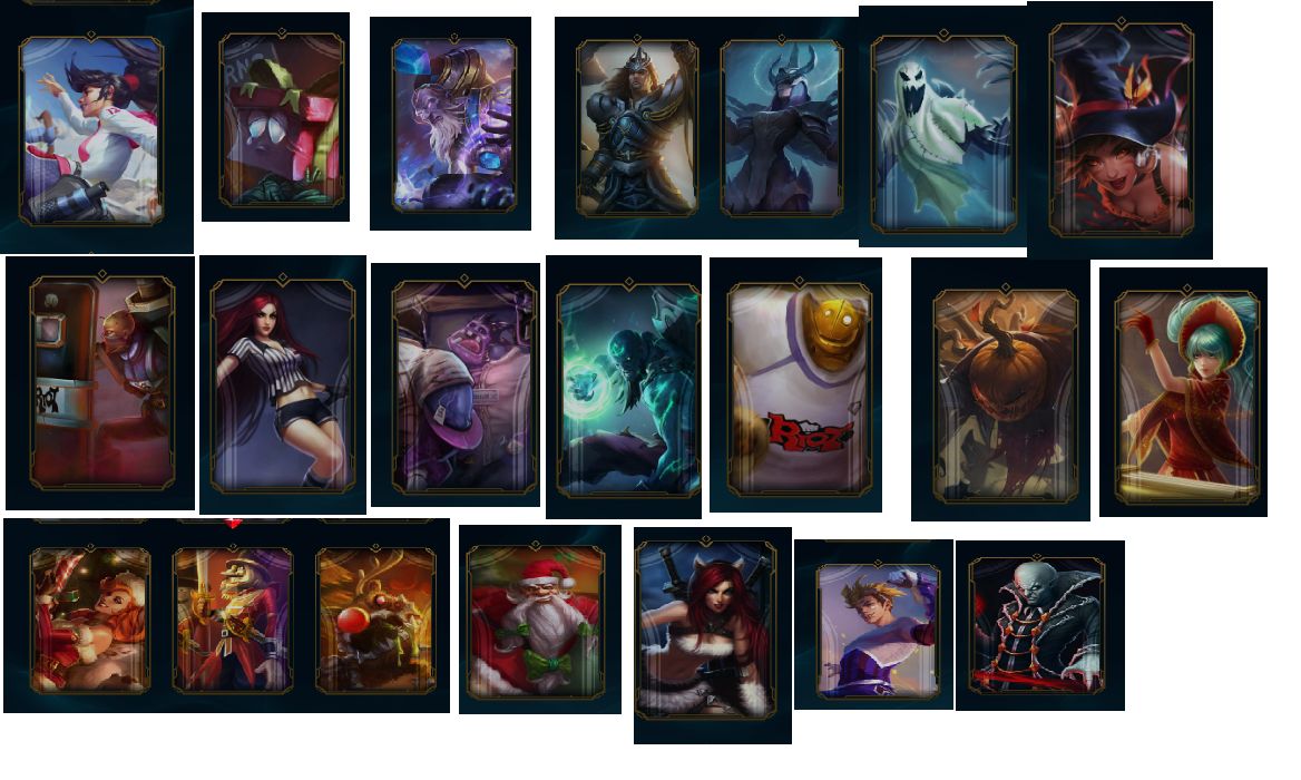 Conta extremamente rara com todas as bordas raras e skins bugadas