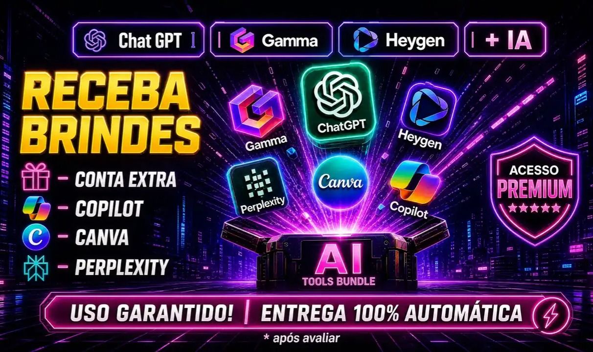 [MELHOR PREÇO IAs] CHATGPT 5 | SUPER GROK | CAPCUT | MANUS | DREAMFACE | HEYGEN