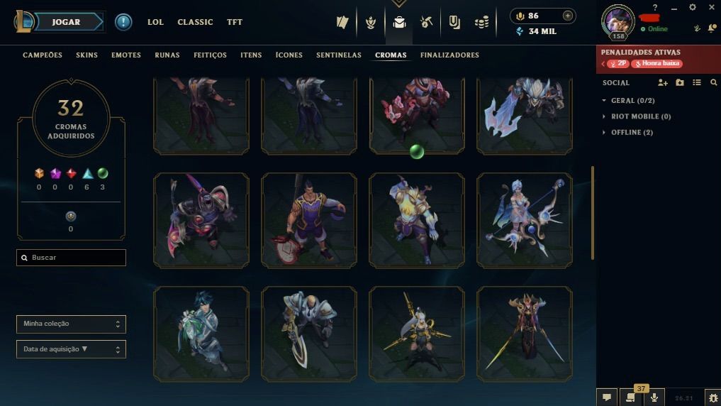 Conta main master yi | diamante 4 com 80% de WR !