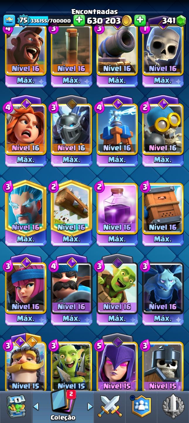 CONTA CLASH ROYALE, ALTO PADRAO, PARA PROPLAYERS