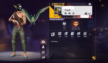 CONTA FREE FIRE LVL 42 COM 2 MEDALHAS DE MESTRE E ALGUMAS SKINS
