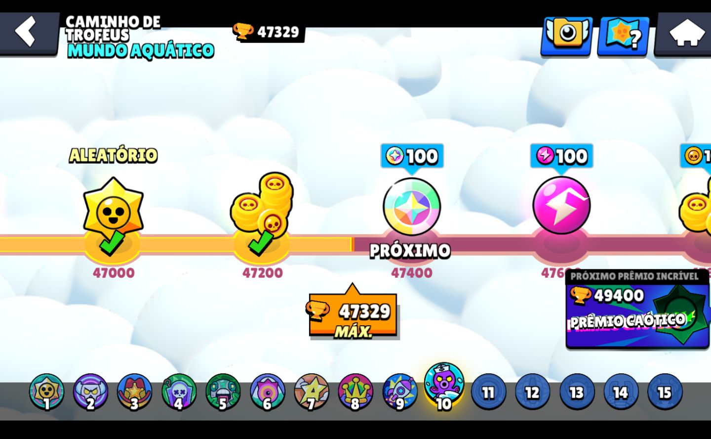 CONTA BRAWL STARS +47329 TRÓFEUS