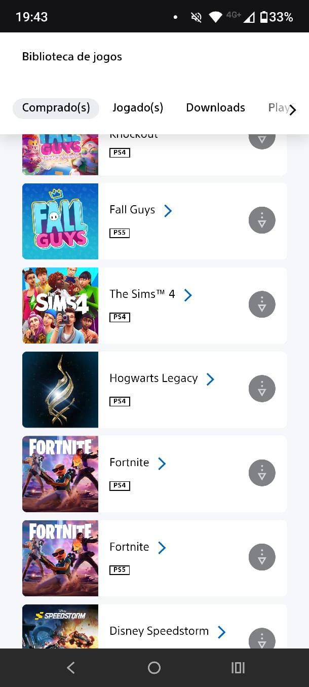 Conta de Playstation com diversos jogos AAA pra PS4/PS5