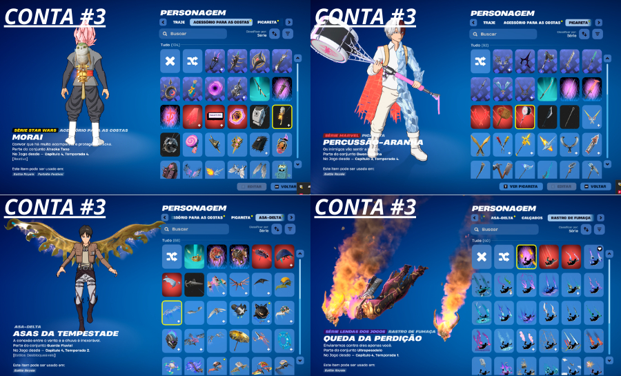 FORTNITE SKINS RARAS - PREÇO DE LIQUIDAÇÃO - ENTREGA AUTOMATICA