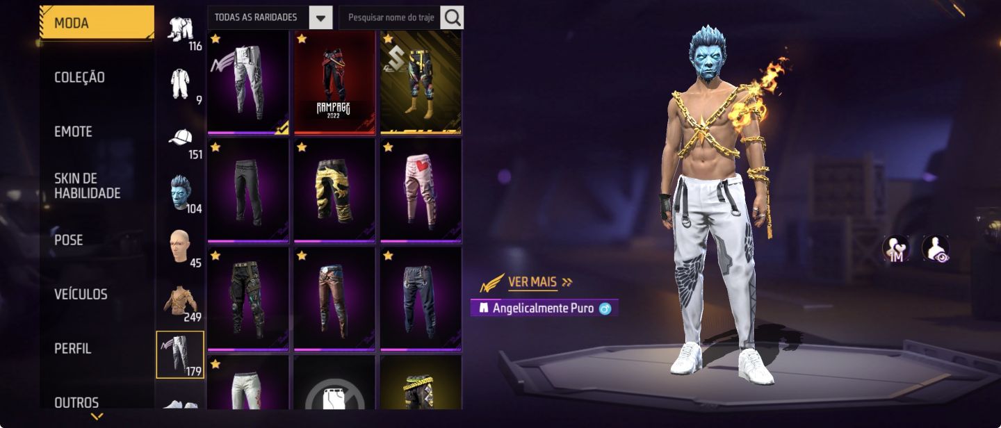 CALÇA ANGELICAL+TOP CRIMINAIS+ARMA EVOLUTIVAS+PUNHOS+BANDEIRAO+PLANADOR