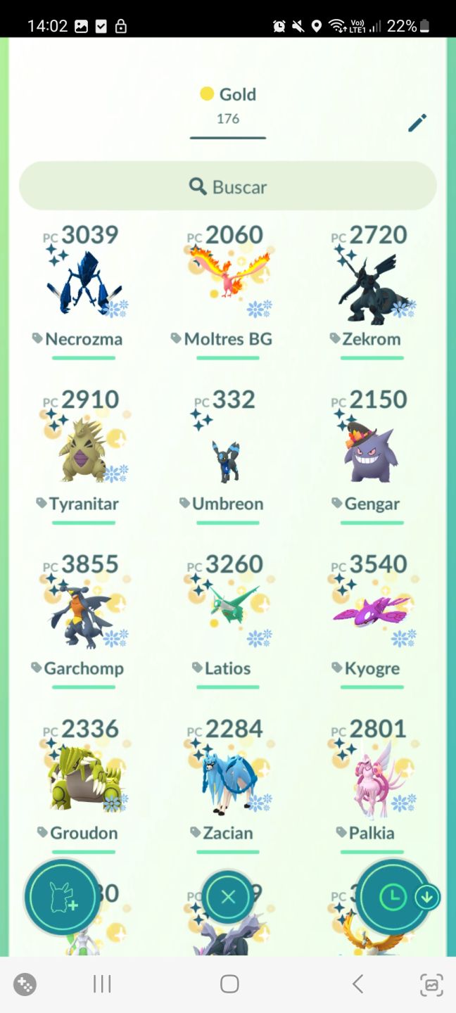 Conta Pokemon GO 700 Shinys Raros Nv 61