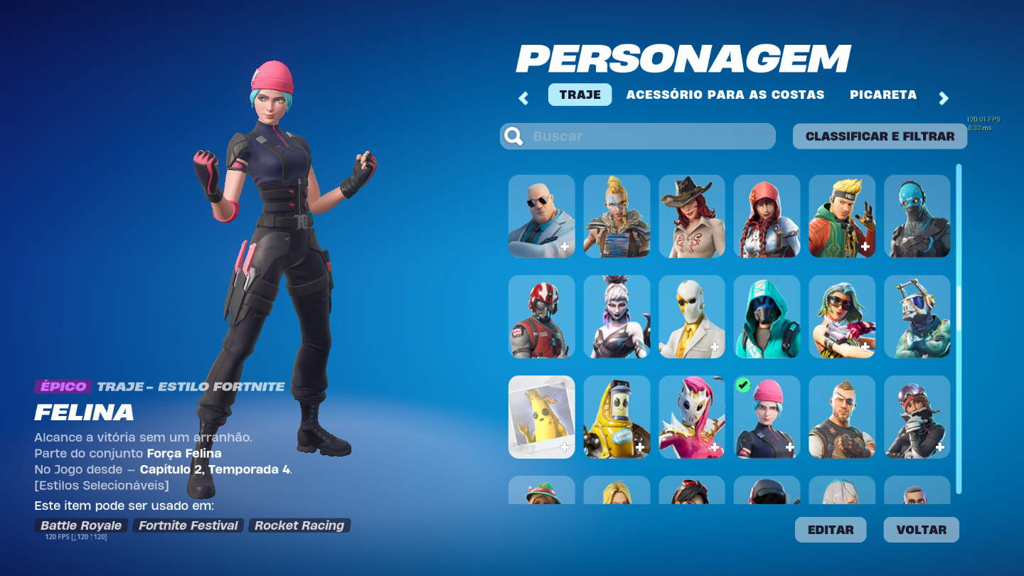 Conta Fortnite, Season 4 full +, 223 skins, Wildcat, Glow, Minty, Skin INTEL+ +