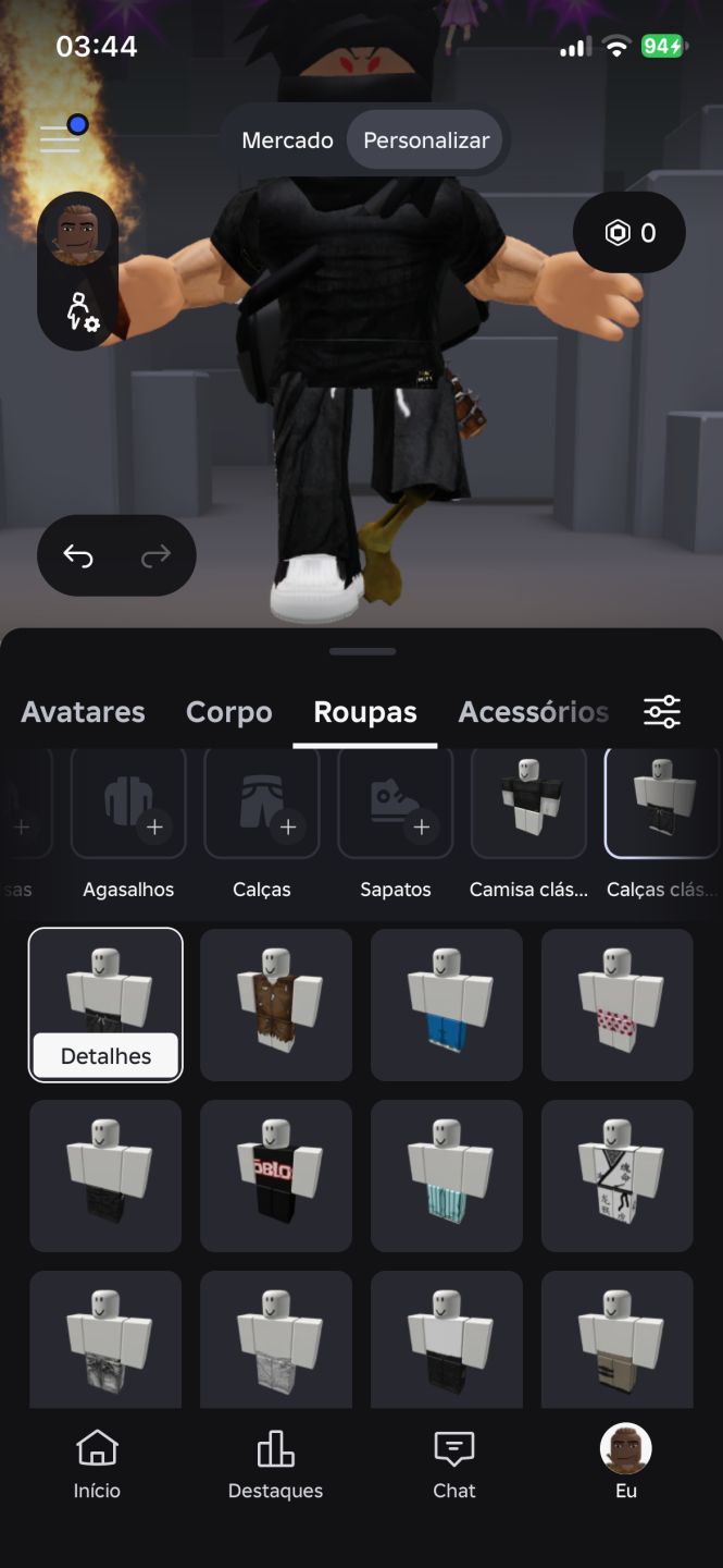 Conta de roblox