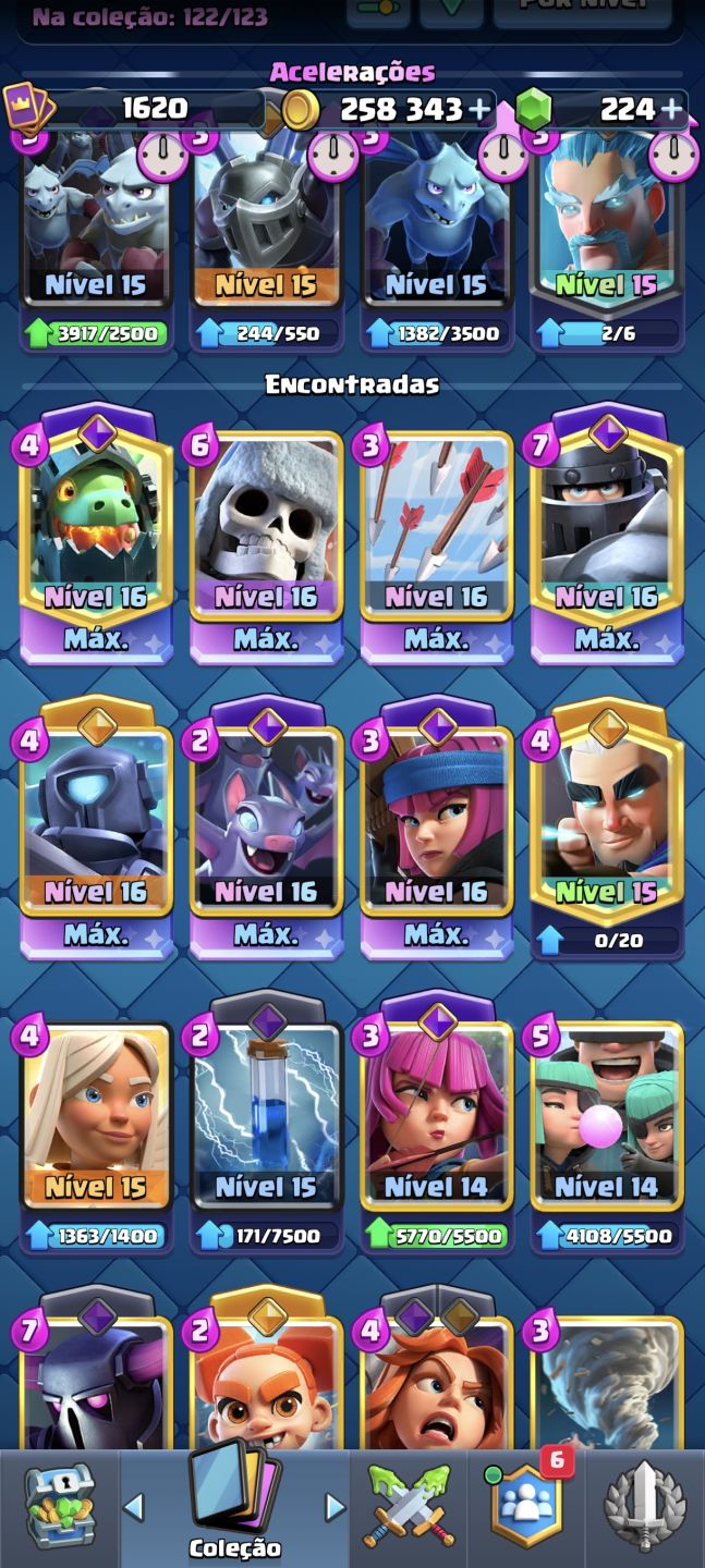 CONTA BRAWL STARS + CLASH ROYALE | BRAWL STARS 2018 | 13145 TROFÉUS