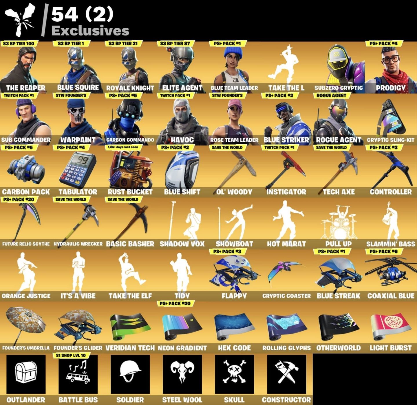 CONTA RARA DE FORTNITE COM STW OG (FARM DE VBUCKS)