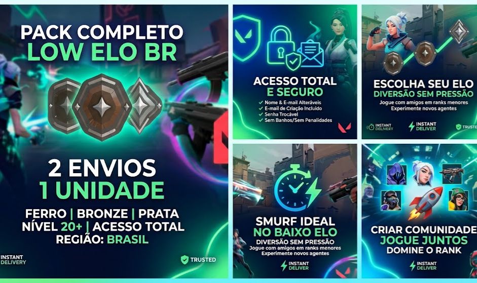 CONTAS DE VALORANT LOW ELO FULL ACESSO SEM SKINS