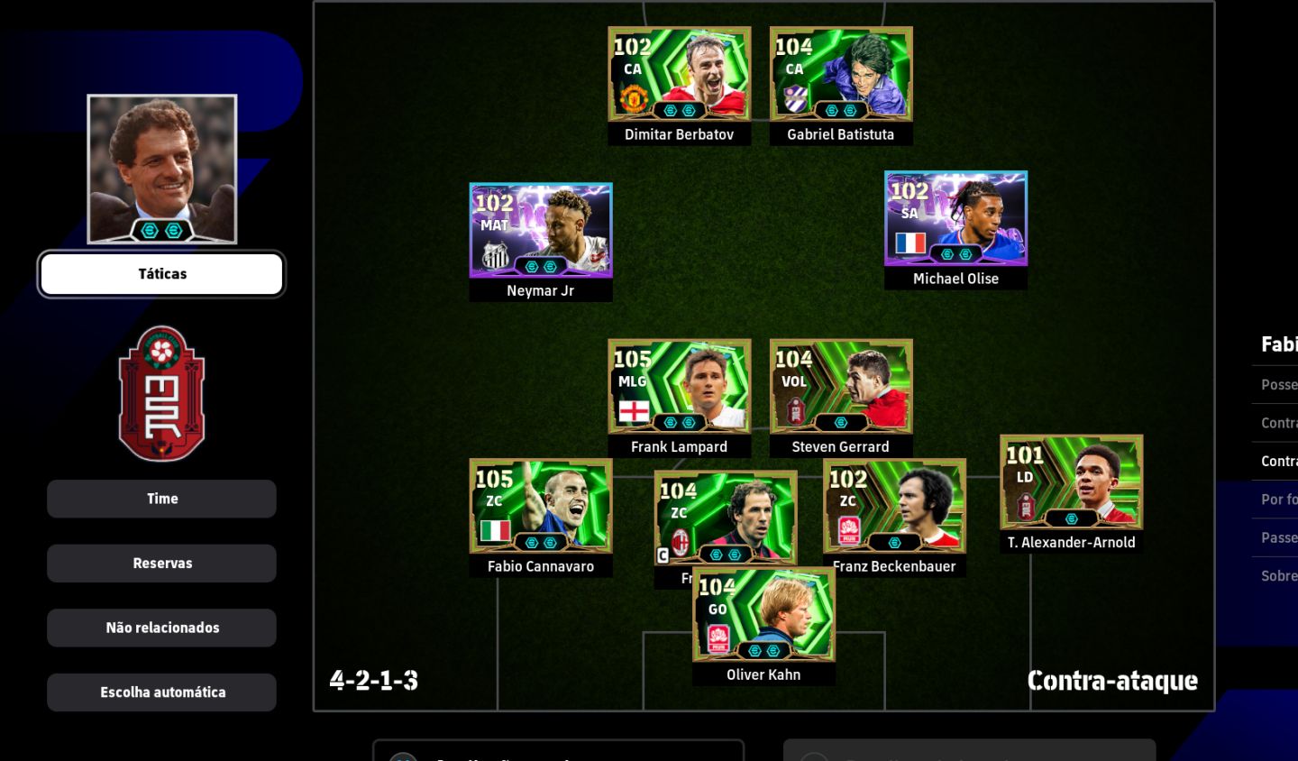 EFOOTBALL 27 STEAM | CAPELLO MELHOR TÉCNICO DO JOGO + LENDAS E EXCLUSIVOS 105 O