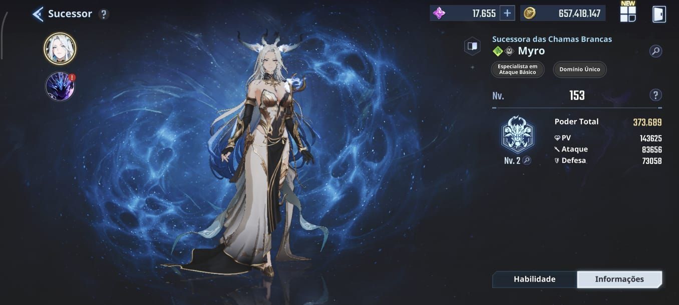CONTA SOLO LEVELING: ARISE. LV 153, MYRO T2, POWER 4 KK E MEIO