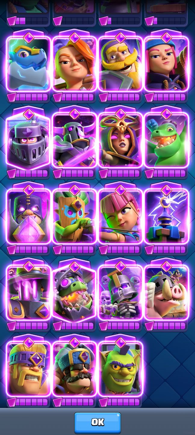 CONTA CLASH ROYALE DE VETERANO