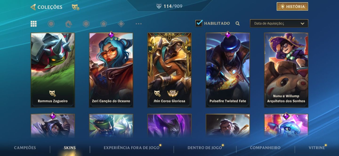 Conta Wild Rift - 115 skins - Diamante - todos os campeões