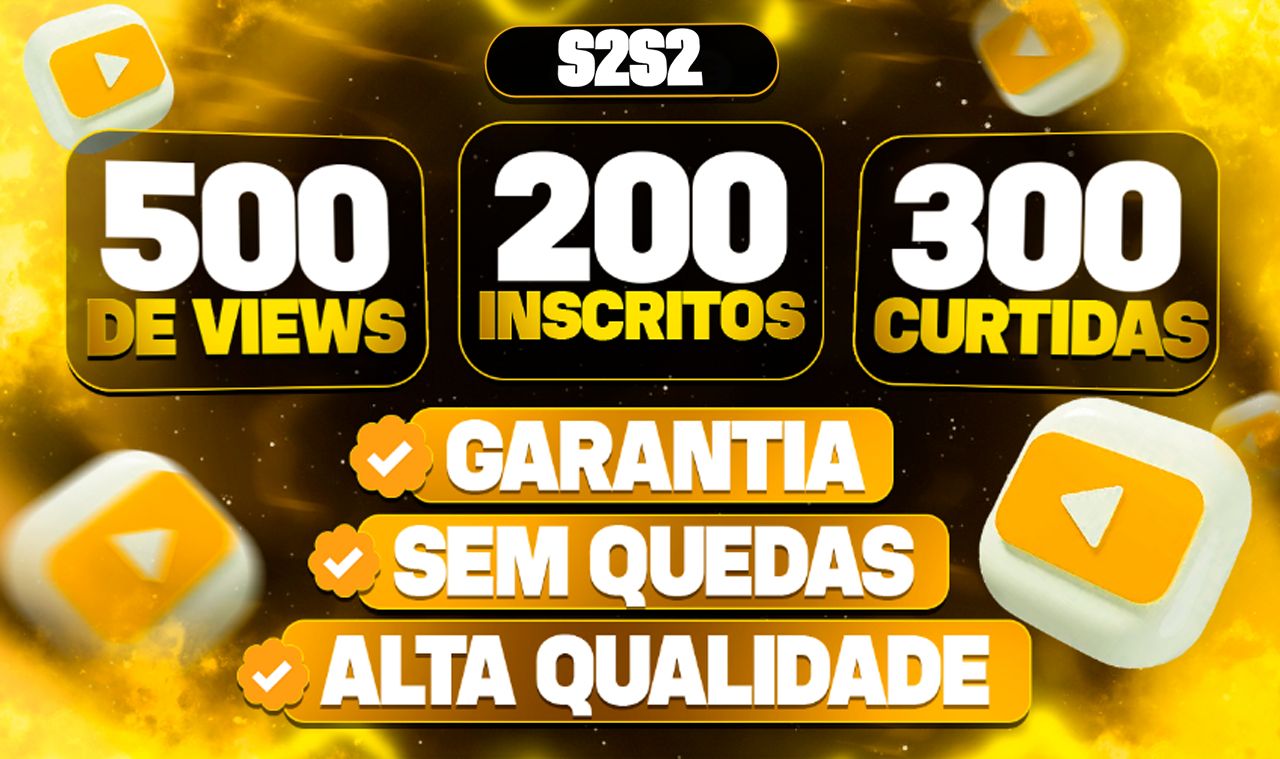 YOUTUBE INSCRITOS, CURTIDAS, VISUALIZAÇÕES, LIVE STREAM (ENVIO RÁPIDO)