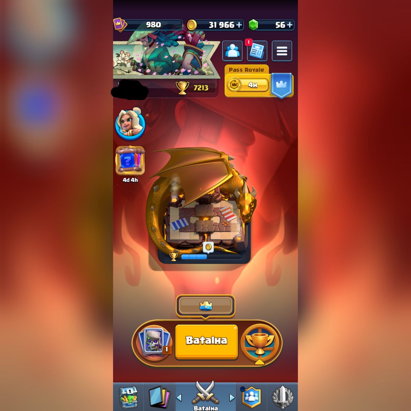 Conta de Clash Royale com 7213