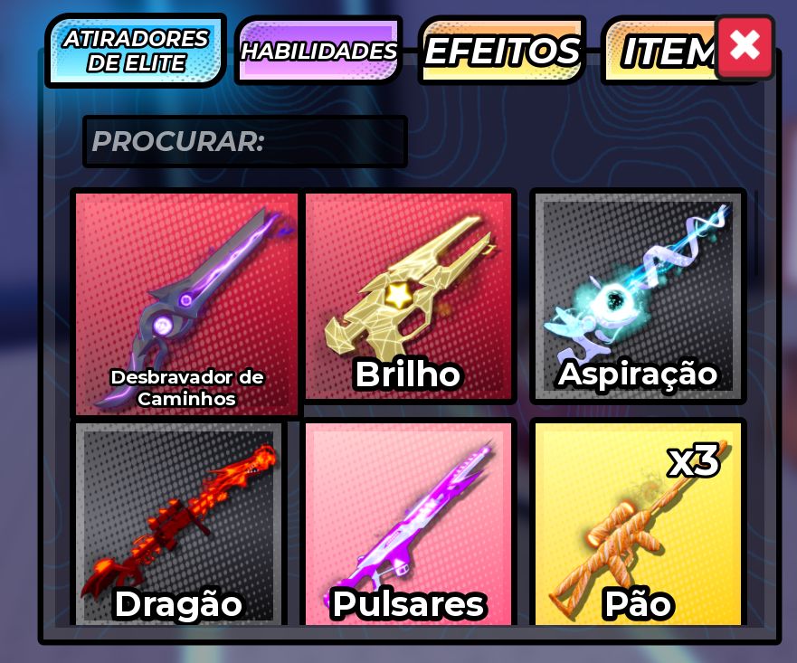 Snipers vs Runners (Skins de Armas e efeitos)