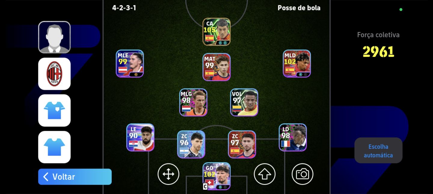 CONTAS COM ÉPICOS PAGOS NO EFOOTBALL MOBILE