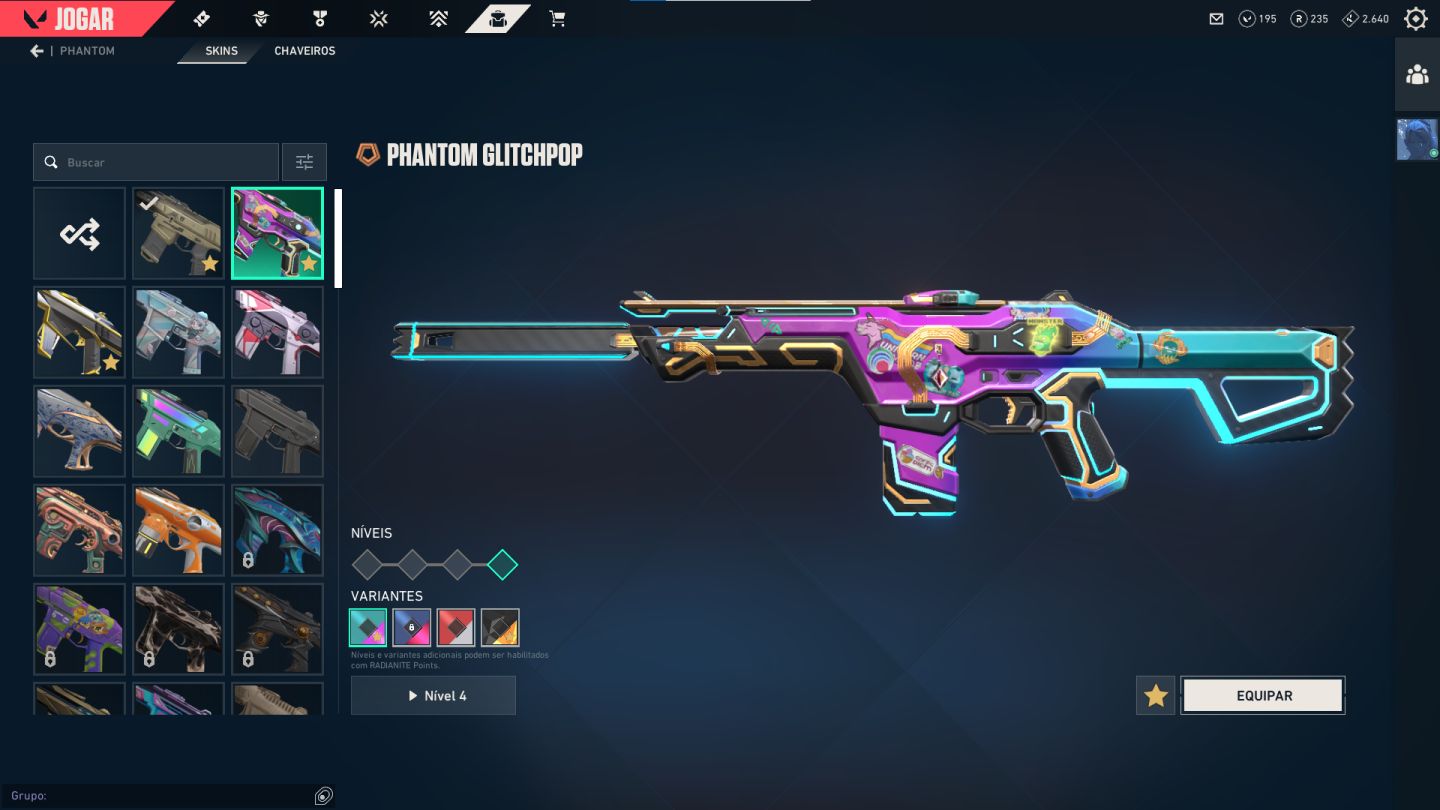 Conta Valorant com varias skins raras e normais o primeiro Mundial completo