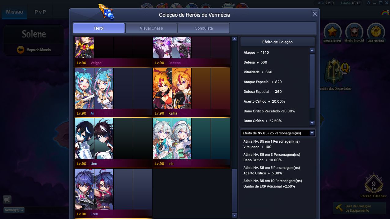 Conta Grand Chase Classic 4 Personagens | 1KK+ LEVEL 283