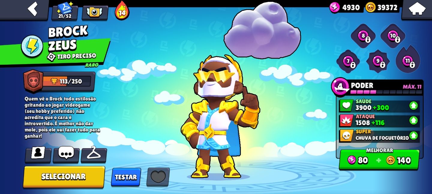 Conta de Brawl Stars com 40k de Troféus e muitas Skins e Recursos!!