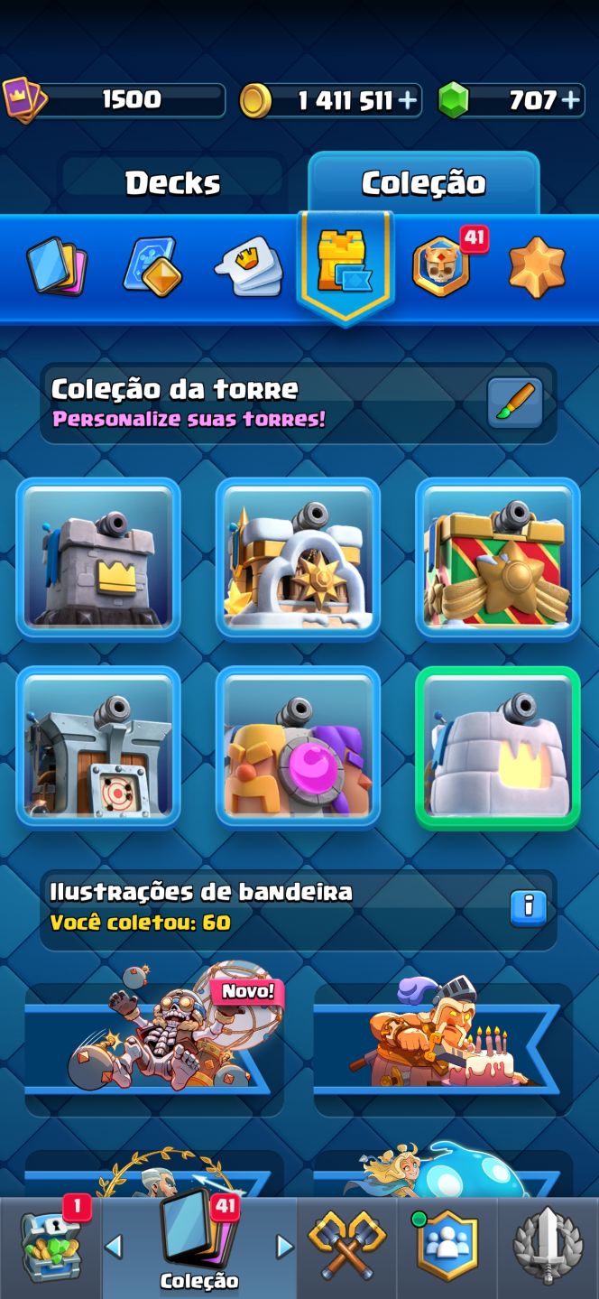 Conta Clash royale arena 28