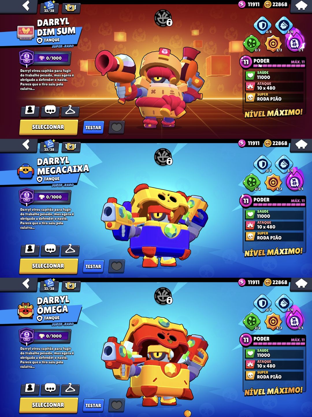 Conta Brawl 100k mestres 3 com matcherino e 8 ranks 35