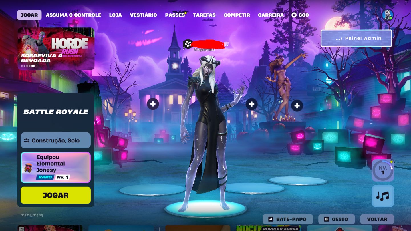 CONTA DE FORTNITE TRYHARD COM ALGUMAS SKINS RARAS E AS MELHORES PICARETAS