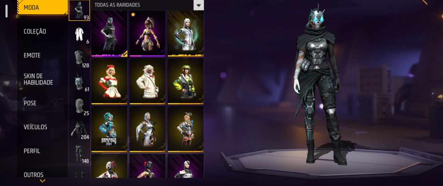 Conta Free Fire ff antiga lvl63