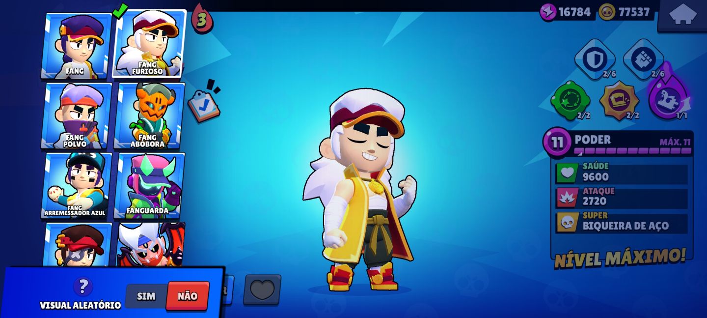 Conta Brawl Stars, 2019, full brawler, varias skins, e muito mais