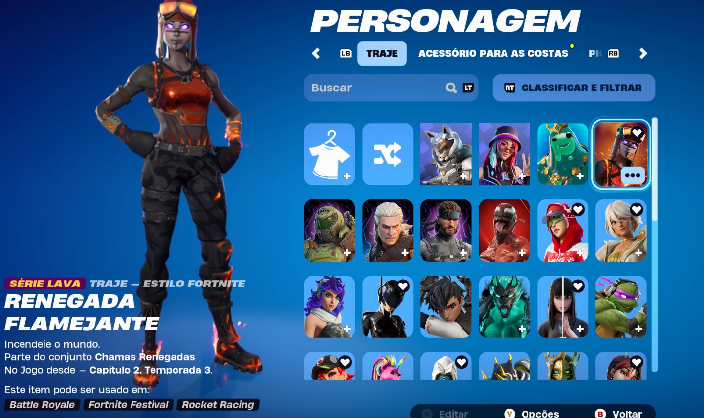 Conta de Fortnite 54 skins REAÇÃO