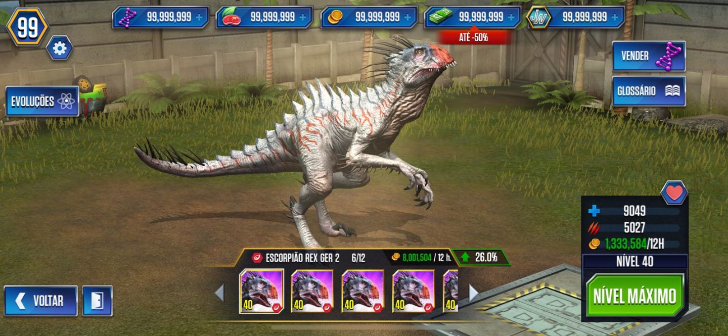 TOP 1 VENDAS - DINHEIRO/DNA's/ÂMBAR/LEALDADE E MUITO MAIS NO JURASSIC WORLD