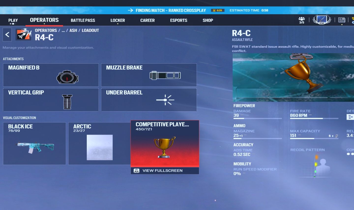 [RARÍSSIMA] R6 GO4 OURO + PRATA | 2 CHAMPIONS 1.0 | SKINS OG | FULL ACESSO |