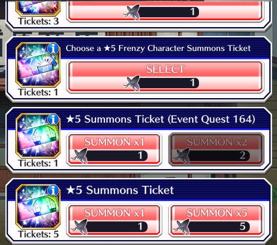 BBS/ 52906 Orbs/ Kensei - Shuhei - Aize/ 9688 Accessory Tickets