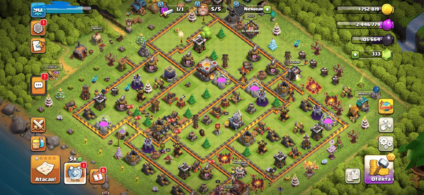 CONTAS CLASH ROYALE/CLASH OF CLANS VILAS UPADAS, VILAS ECOLOGICAS