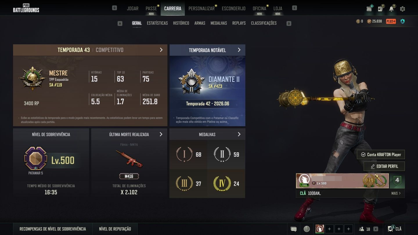 CONTA PRIMARIA DO PUBG DA STEAM - TOTAL ACESSO A CONTA!
