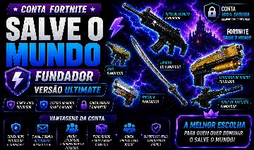 CONTAS FORTNITE SALVE O MUNDO FUNDADOR VERSÃO ULTIMATE