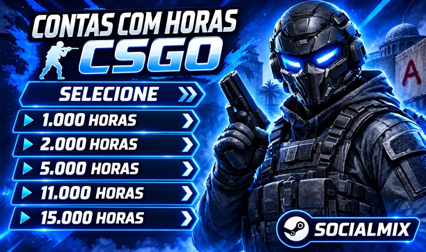 Contas CS:GO 2 com 1.000h | 2.000h | 5.000h