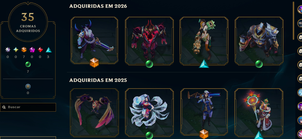 Conta LOL RARA / Full Champions / 408 Skins / Jinx Fragmentada