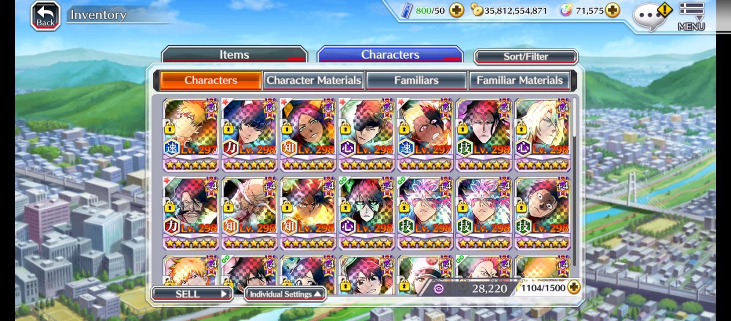 Super REROLL Bleach Brave Souls, Rank 300 + 71k de ORBS