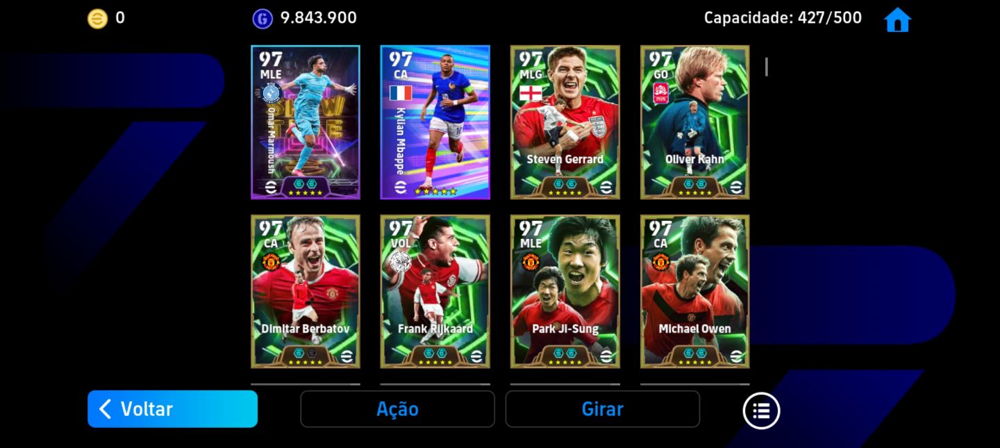 CONTA EFOOTBALL COM IBRAHIMOVIC, GUARDIOLA, DEL PIERO,MATTHAUS,YAMAL2. MUNDO