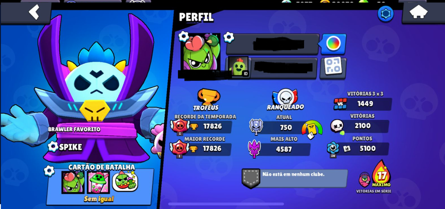 Conta Brawl Stars (criada no começo de 2018) (quero me livrar rapido disso)
