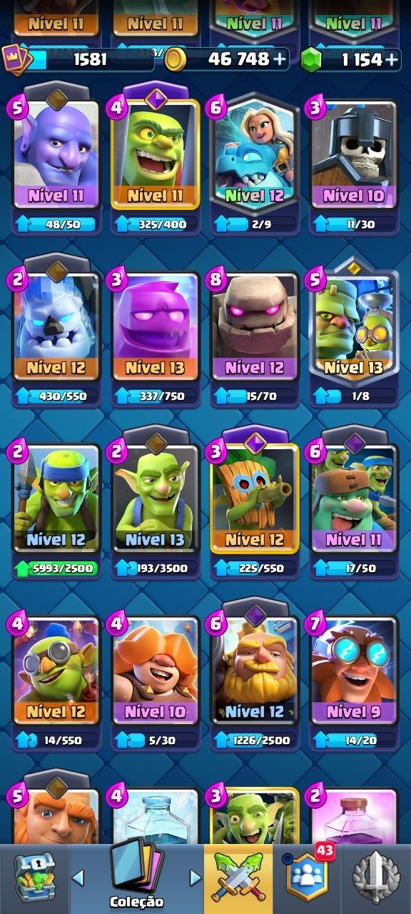 Conta clash royale +10k troféus 10 anos