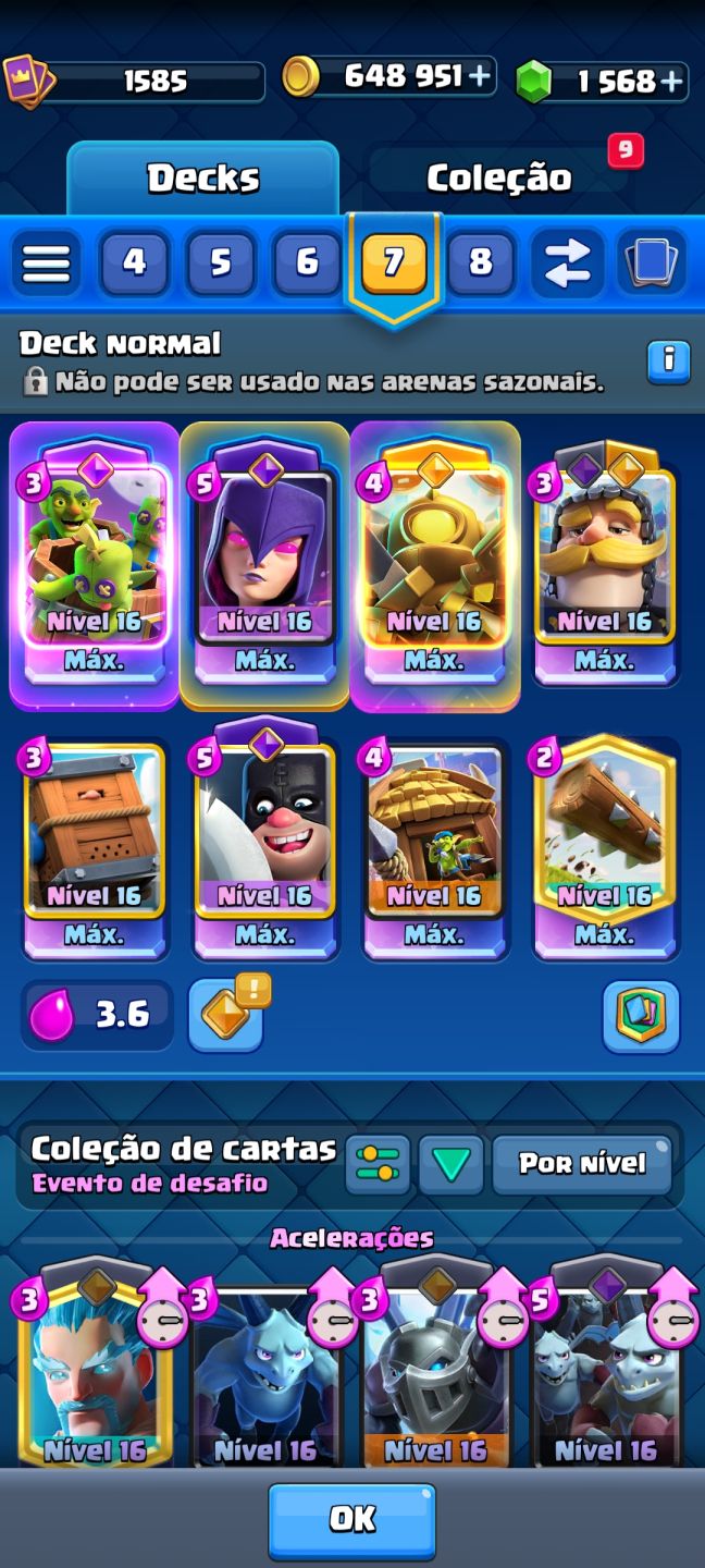 Conta de clash royale com mais 13500 de trofeus