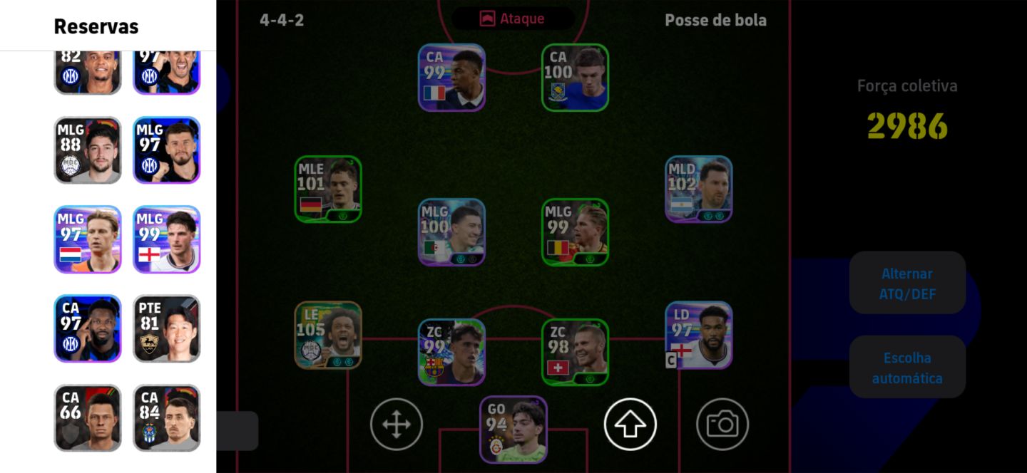 CONTA EFOOTBALL COM O NOVO MARCELO PARA INICIAR BEM!!!